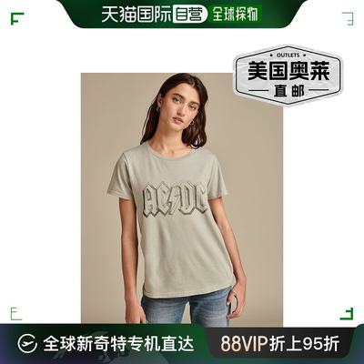 Lucky Brand 女士 Acdc 圆领 T 恤 - 中浅灰色 【美国奥莱】直发