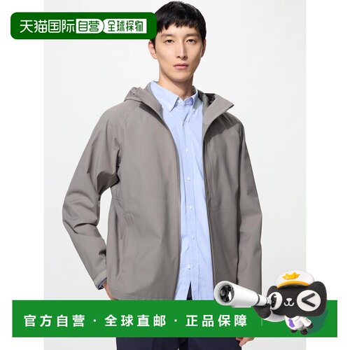 日潮跑腿UNIQLO优衣库 Blocktech 派克大衣 3D剪裁外套 487329