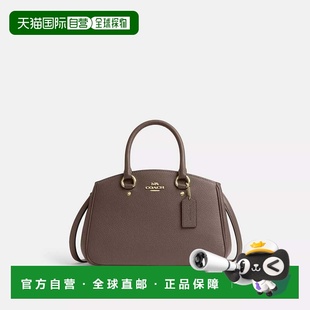 自营coachOutlet萨凡纳小型Carryall包-金色/黑色新款 美国奥莱直
