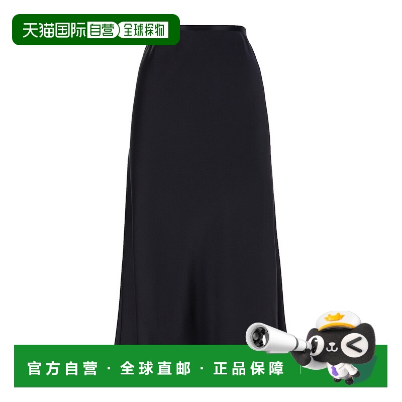 1h可退 香港直邮MAX MARA 女士半身裙 CARNET035 SS2025 黑色 Mid