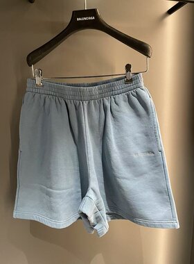 BALENCIAGA 男士短裤 826385TSVG61463 SS2025 灰色