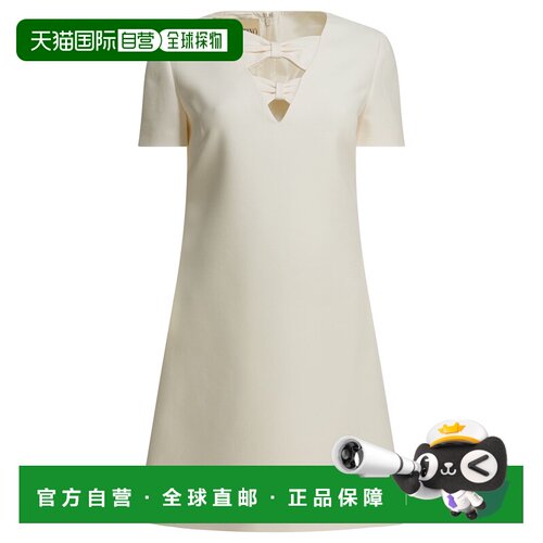 1h可退 香港直邮VALENTINO 女士连衣裙 8B3VAHT51CFA03 SS2026 白