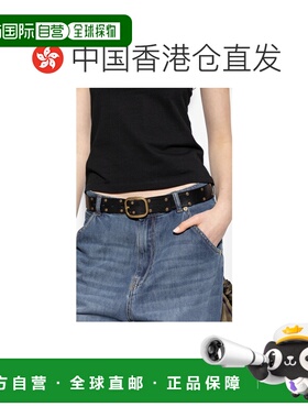 香港直邮LOEWE 女士腰带 ER15Z20X040BLACKGOLD CO 黑色 Leather