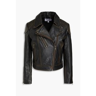 女士 舒适时尚 皮革骑士夹克 black黑色 MW0003A MUUBAA