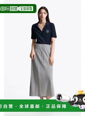 韩国直邮TOMMY HILFIGER T22F6TPI030WT1 印花徽标马球衫条纹女装