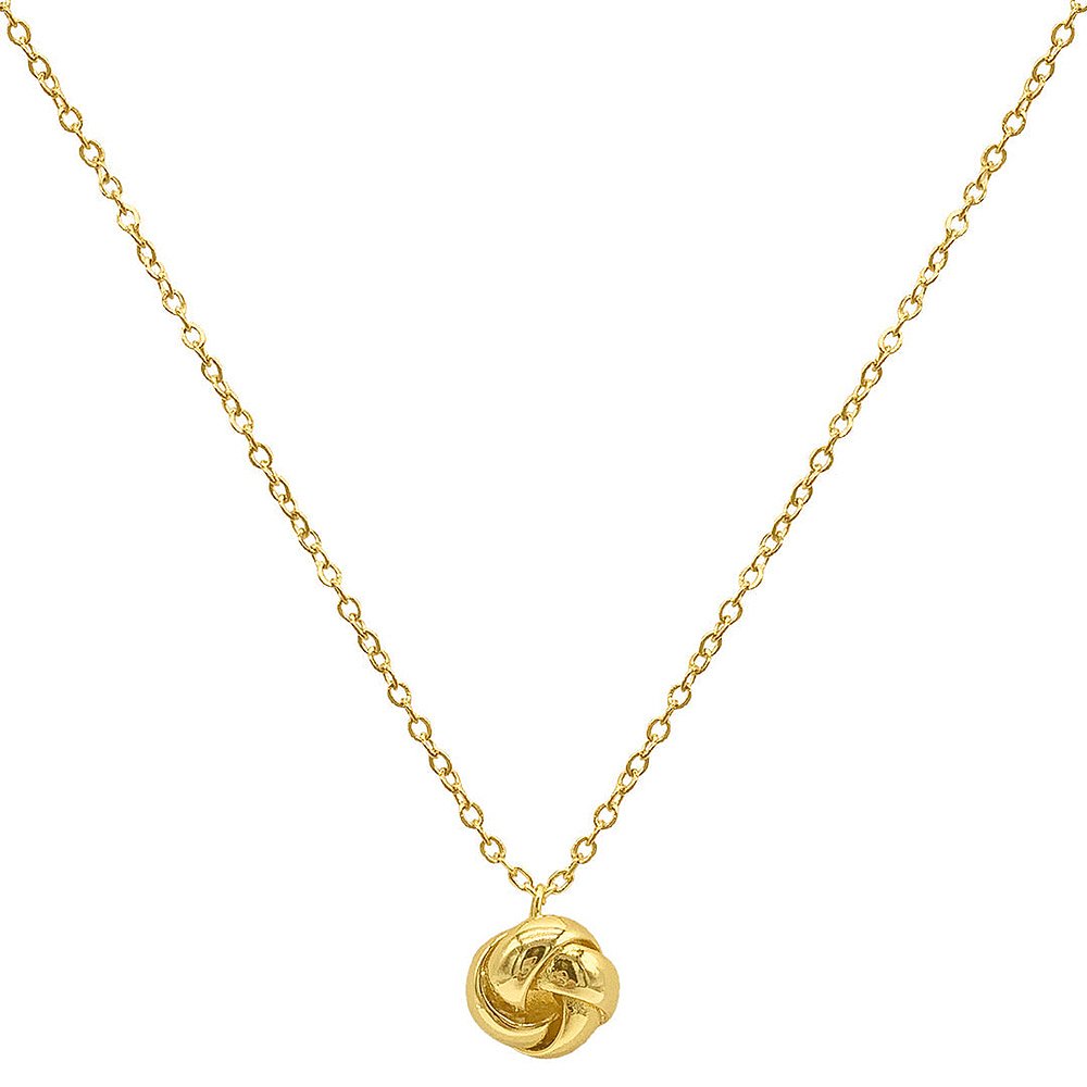 【美国奥莱】直发 Adornia Knot Pendant Necklace gold yellow