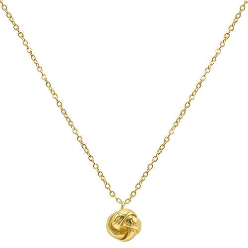 【美国奥莱】直发 Adornia Knot Pendant Necklace gold yellow