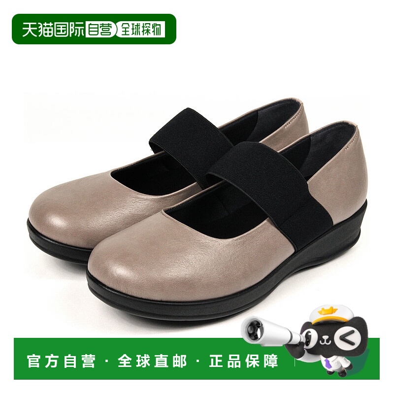 日本直邮女士高跟鞋行走方便舒适大小尺码低跟芭蕾舞鞋脚背带宽松