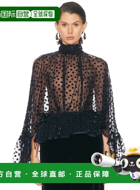 1h可退 香港直邮Saint Laurent 圣罗兰 女士 长袖上衣 840792Y631