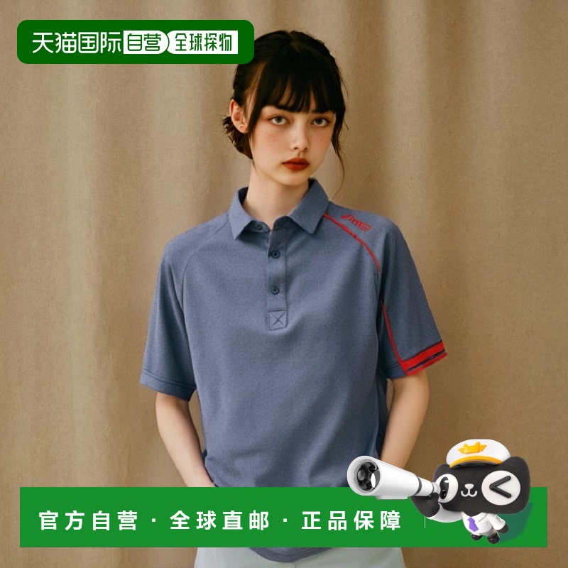 【日本直邮】ASICS unisex Polo衫CHM305深蓝×红(CHM305-5023) 2