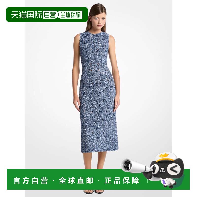自营michael kors扎带碎花Soutache蕾丝紧身连衣裙-春季多 美国奥