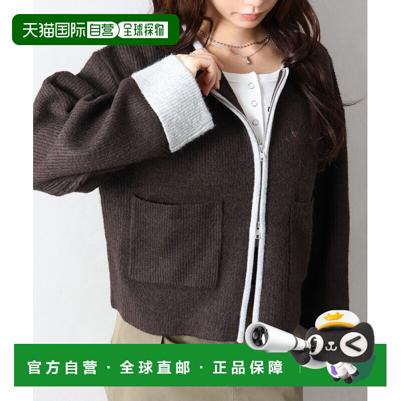 日本直邮SpRay 女装 撞色拉链圆领开衫 026130288【付后1h可退】
