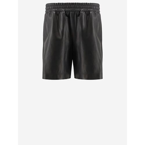 GUCCI 女士短裤 832983XNA7N1000 AW2025 黑色 松紧腰运动短裤