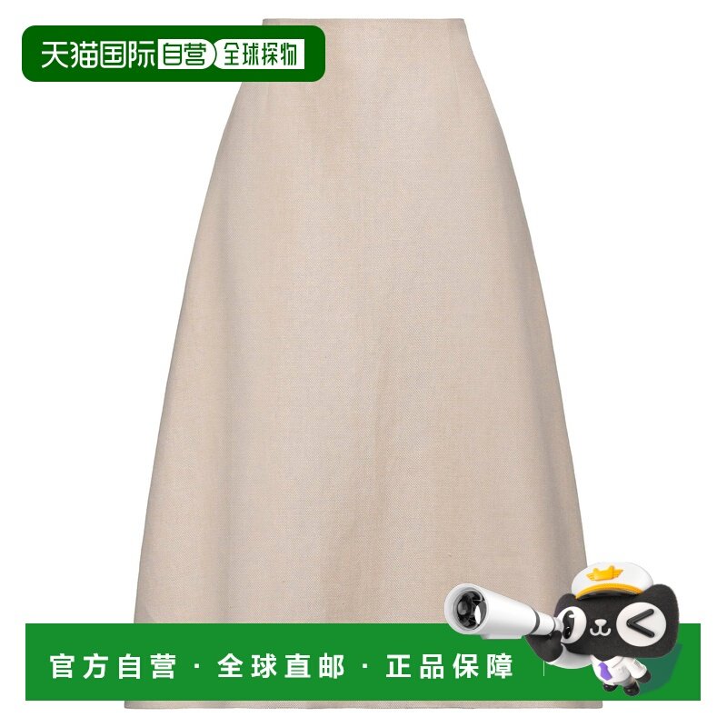 1h可退 香港直邮潮奢 THEORY 希尔瑞 女士 中长半身裙 beige米色,女装/女士精品,半身裙,淘宝优惠券,粉丝福利购,淘宝优惠卷