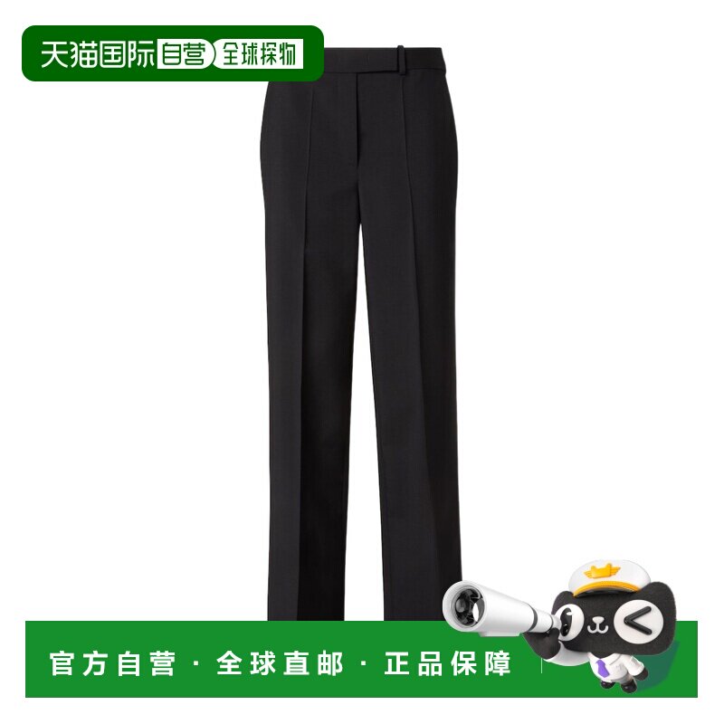 香港直邮FENDI 女士休闲裤 FR6652AQ3HF0GME CO 黑色 腰带环长裤 - 天猫国际全球探物出品