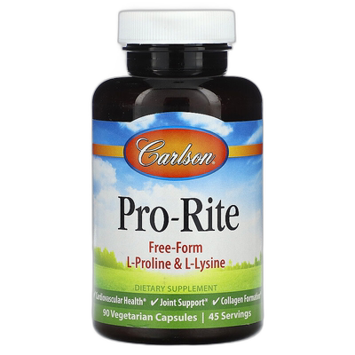 香港直邮Carlson,Pro-Rite, 90 粒素食胶囊保健品