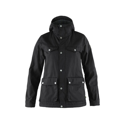 自营欧洲直邮Fjallraven北极狐 Greenland女士黑色G-1000冬季夹克
