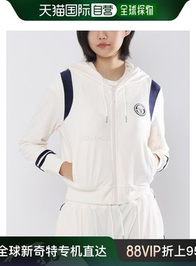 韩国直邮Sergio Tacchini Veneto 丝绒拉链连帽衫 (STF24W51006-G