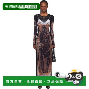 1h可退 香港直邮Marine Serre 女士 独家发售黑色 Wet Nuisette P