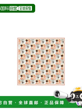 香港直邮Fendi 方形丝巾 FXT091AUMD条纹真丝围巾