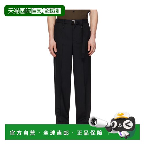 香港直邮SACAI 男士正装裤 2603902M001 SS2026 黑支付后1h可退