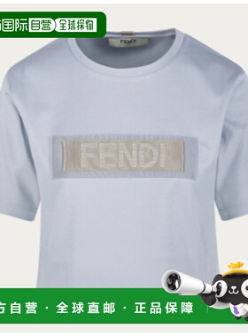 香港直邮FENDI 女士T恤 FS9704AT27F1QYH AW2024 蓝色 Short-slee