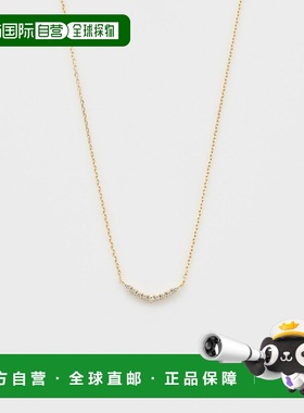 日本直邮日潮 agete 阿卡朵 K18钻石项链 白色 均码装饰吊坠