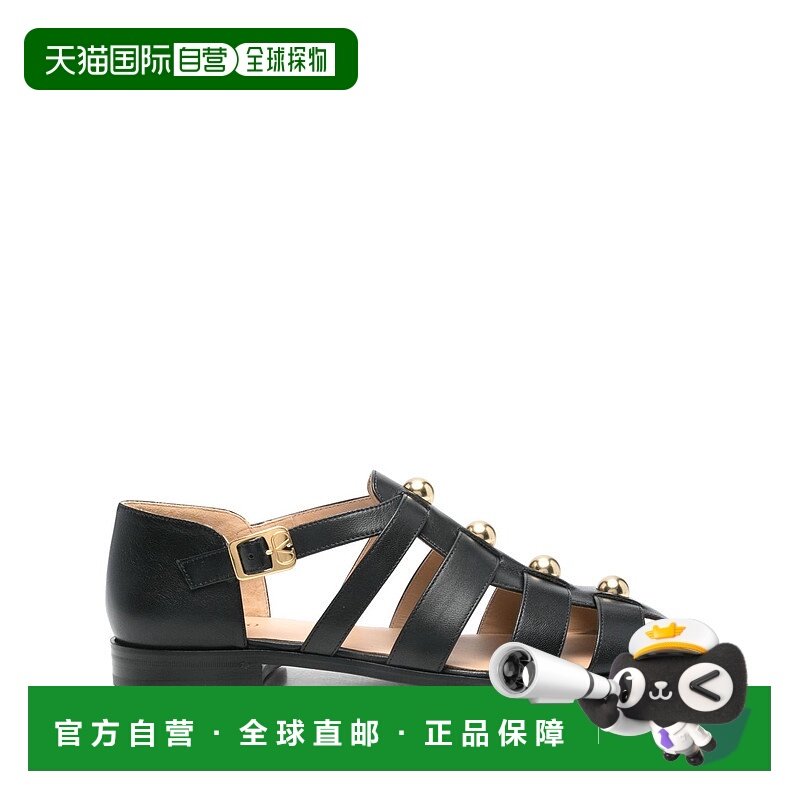 1h可退 香港直邮潮奢 valentino 华伦天奴 男士 鉚釘綴飾側扣涼鞋,流行男鞋,沙滩鞋,淘宝优惠券,粉丝福利购,淘宝优惠卷