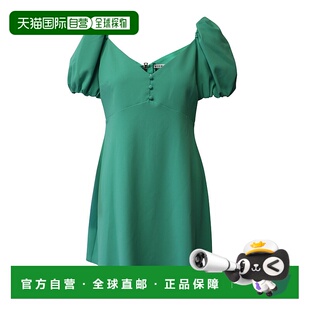 Olivia 绿色 Dana 连衣裙 美国奥 绿色涤纶泡泡袖 自营Alice