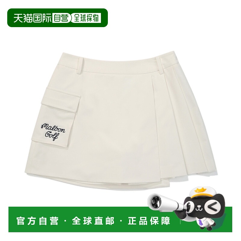 韩国直邮MALBON GOLF 女士运动半身裙 M5222PHP39CRMa字裙