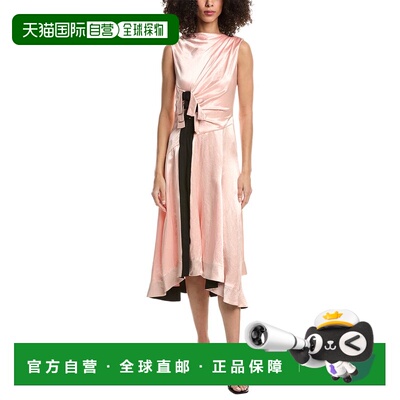 自营3.1 Phillip Lim Liberty Satin Sleeveless Dress - black