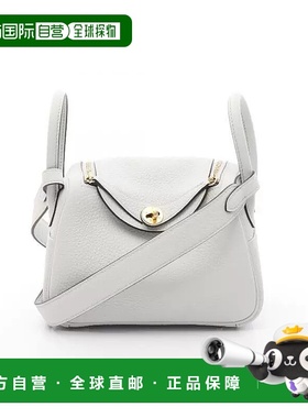 1h可退 日本直邮中古Hermes爱马仕女包S级99新Mini Lindy琳迪包牛