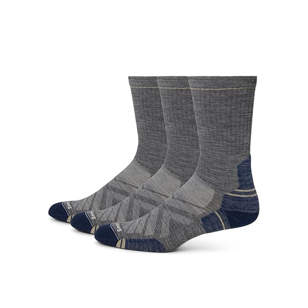 潮奢 smartwool 男士 Hike Targeted 方形水手袜(三件装)