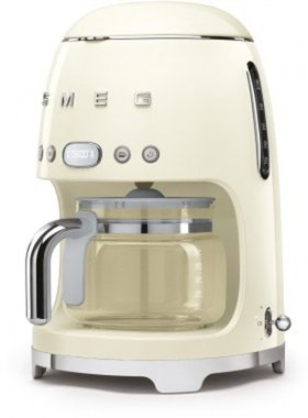 欧洲直邮Smeg DCF02 复古风格过滤咖啡机 1050w 乳白色 各色
