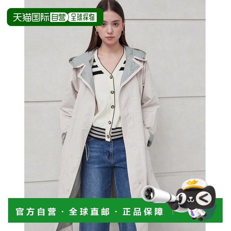 韩国直邮THE IZZAT [THEIZAP] 绳纹大衣连帽毛衣 IN3A0JP01 DG