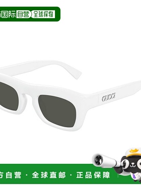 香港直邮Gucci 古驰 男士 几何框太阳镜 GG1777S white白色 舒适