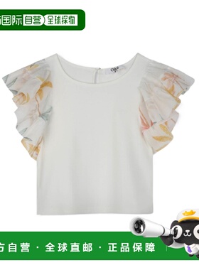 香港直邮Chloe 圆领上衣 C20479短袖