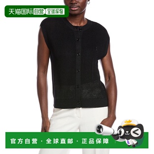 黑色 FISHER亚麻混纺背心 美国奥莱直发 EILEEN 自营