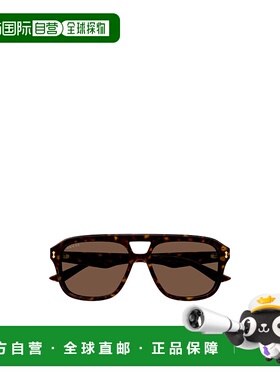 香港直邮Gucci 飞行员徽标太阳镜 757349古驰