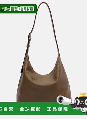 1h可退 香港直邮The Row 女士 Isa 皮革肩包 green绿色 舒适时尚