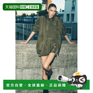 香港直邮alo yoga Work It Bomber 飞行员宽松立领拉链夹克 女款