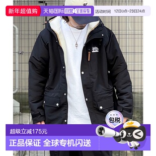 日本直邮Classical Elf 男士3WAY中长款纯色可拆内胆登山派克外套