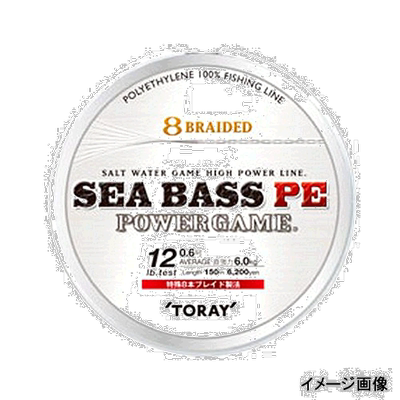 日本直邮Toray Seabass PE Power Game 150m 18lb 白色