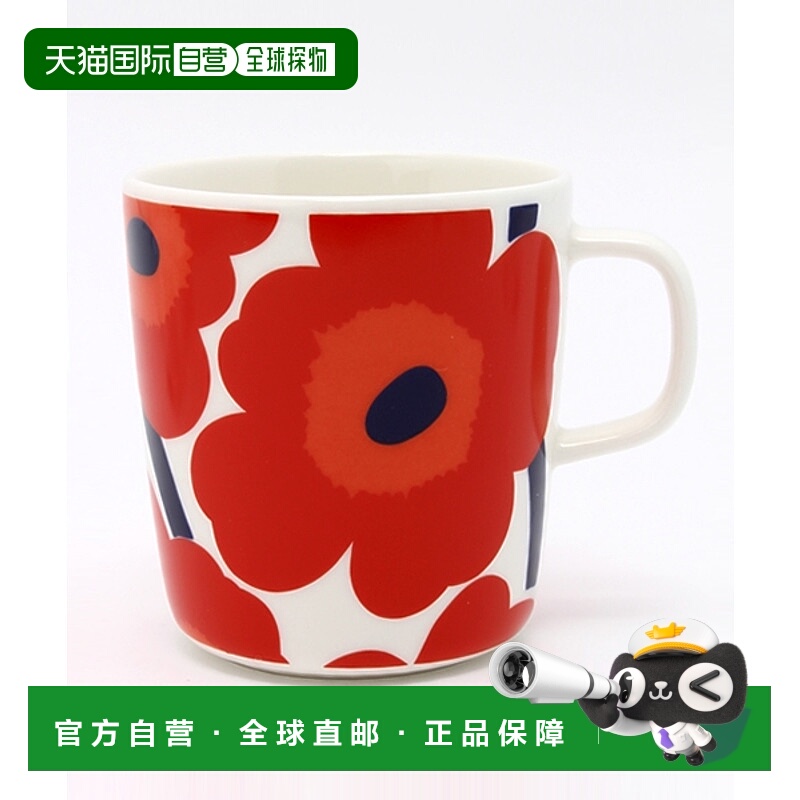 日潮跑腿Marimekko Oiva Unikko 马克杯 4DL Red FREE 5263167719