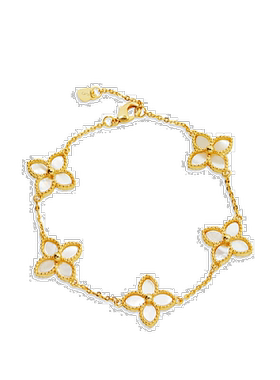 自营savvy cie jewels18K金纯银花朵手链-黄色 美国奥莱直发礼物