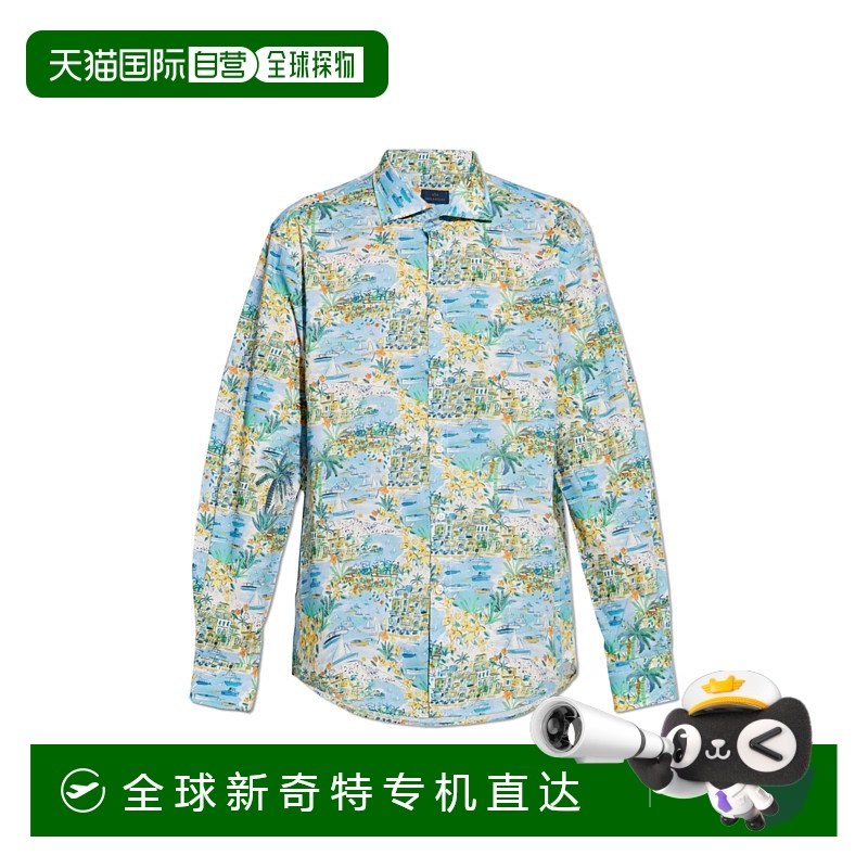 1h可退 香港直邮PAUL&SHARK 男士衬衫 25413208CF0D37 SS2025 花