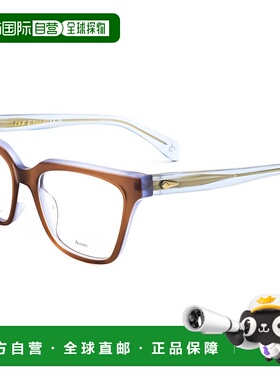 自营 rag & boneRag&Bone女式53mm棕蓝色眼镜-棕蓝色 美国奥莱直