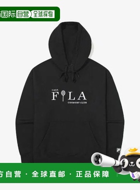 韩国直邮FILA Wheela 连帽衫 KQC FS2POG3391X-BLK CASA 连帽衫