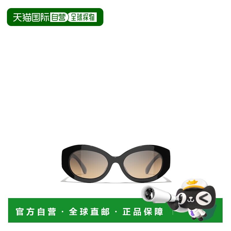 香港直邮CHANEL 女士眼镜 CH5528C501W1 CO 黑色 全框太阳镜配饰