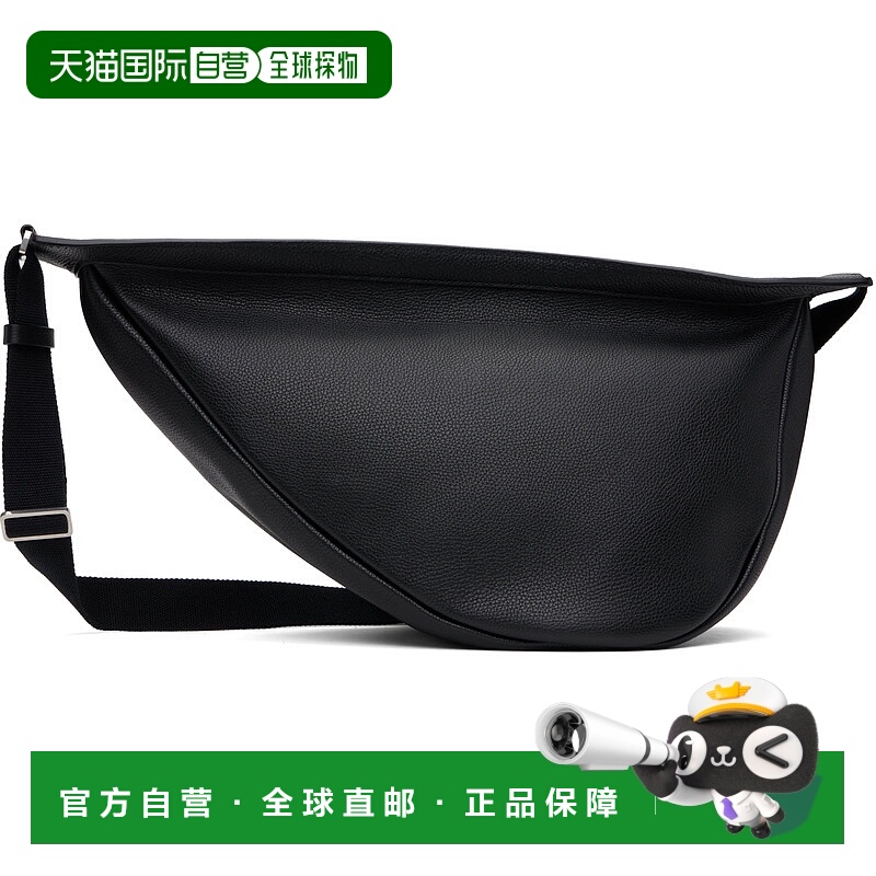 1h可退 香港直邮The Row 男士 黑色大号 Slouchy Banana 斜挎包 W